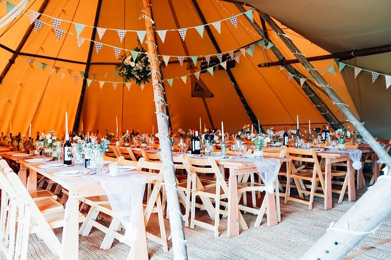 Festival wedding tent